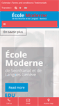 Mobile Screenshot of ecole-moderne-geneve.com